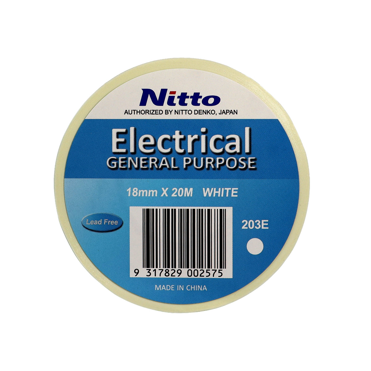Nitto 203E Electrical Tape 18mm x 20m White (160)