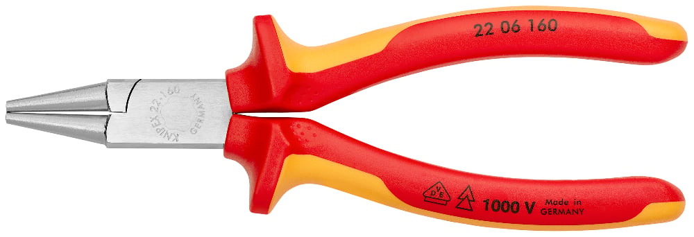 KNIPEX Round Nose Pliers 160mm 1000V VDE