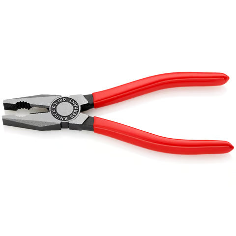 KNIPEX Pliers, Combination, Plastic Coated, 180mm