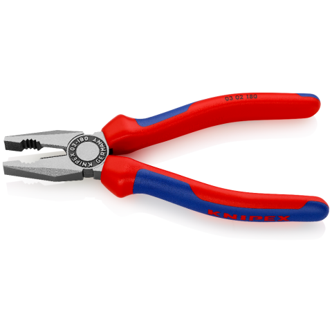 KNIPEX Pliers, Combination, Cushion Grip, 180mm