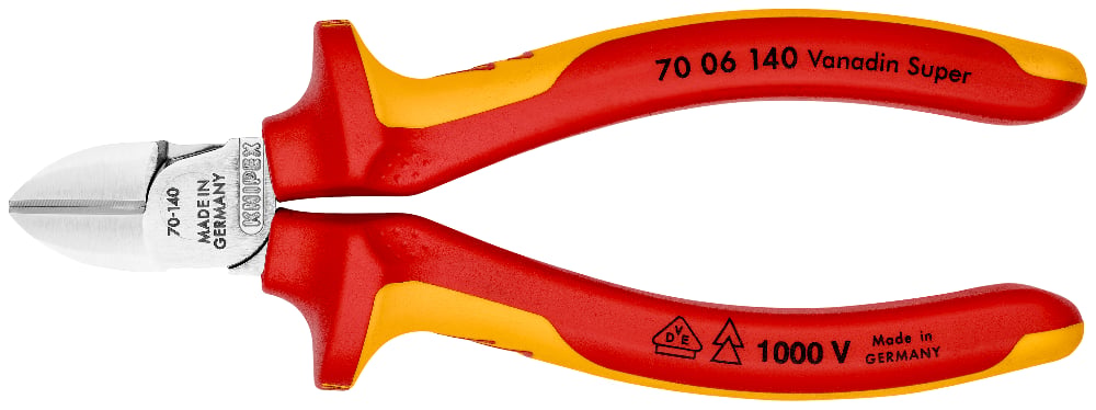 KNIPEX Diagonal Cutting Pliers (VDE), 140mm