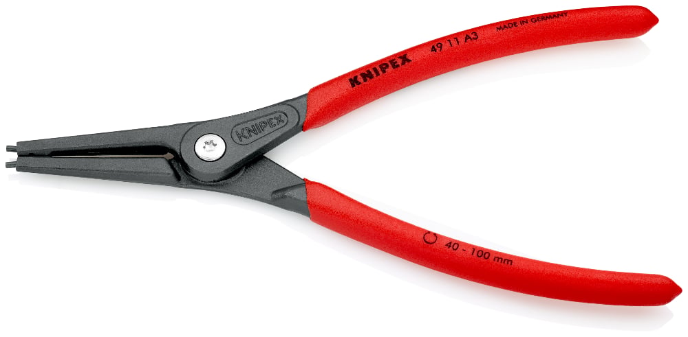 KNIPEX Pliers Circlip 40-100mm Ext Str Bolt 225mm