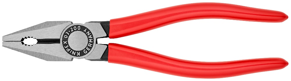 KNIPEX Pliers, Combination, Plastic Coated, 200mm