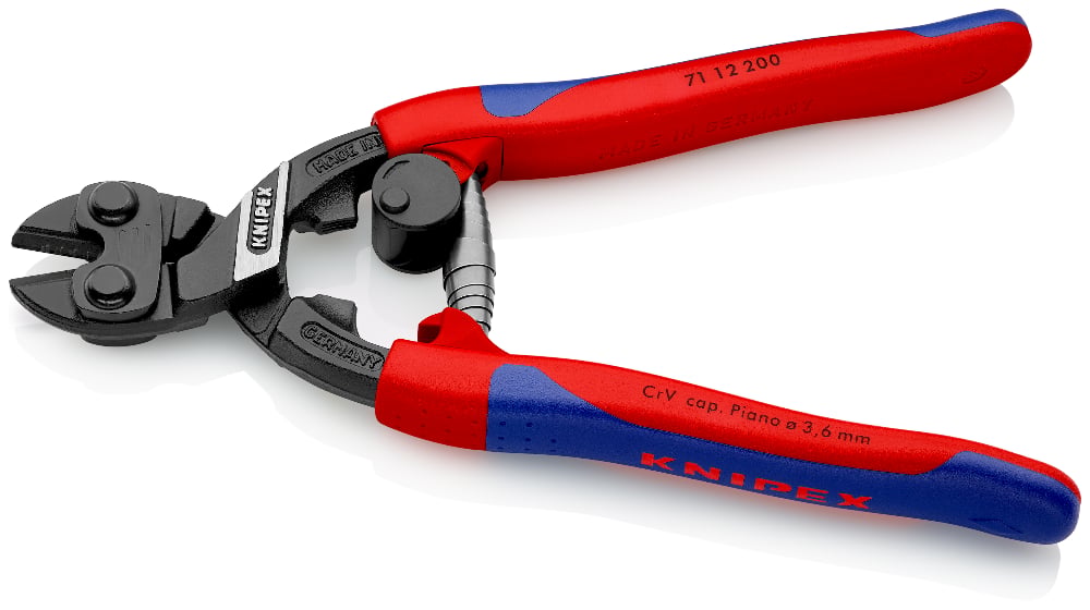 KNIPEX Mini Bolt Cutter 200mm Hi/Lever W/Spring