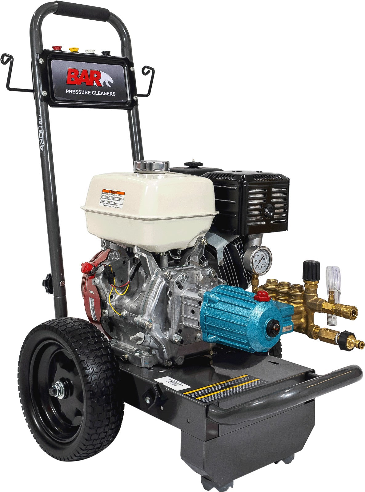 BE 4,200 PSI Petrol Pressure Washer - Honda GX390, Cat Pumps | BAR4213J-H