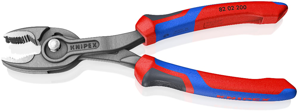 KNIPEX Pliers, TwinGrip Slip Joint, 200mm - Cushion grip