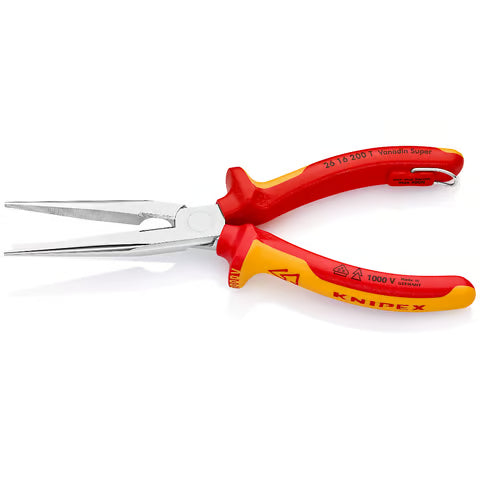 KNIPEX Long Nose Pliers 200mm 1000V VDE With Tether