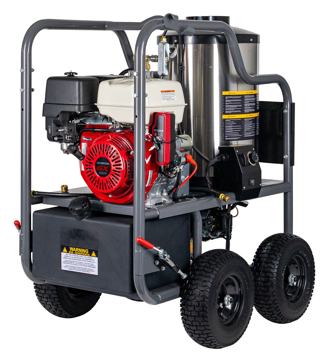 BE 4,000 PSI Hot Water Petrol Pressure Washer - Honda GX390 | HOT4013P-HE
