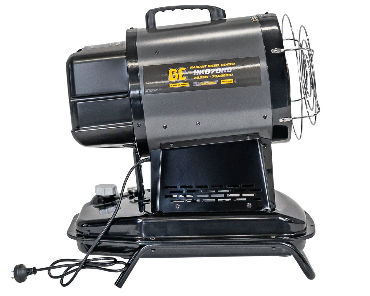BE 20.5kW Diesel Radiant Heater - 70,000 BTU, Thermostat | HK070RD