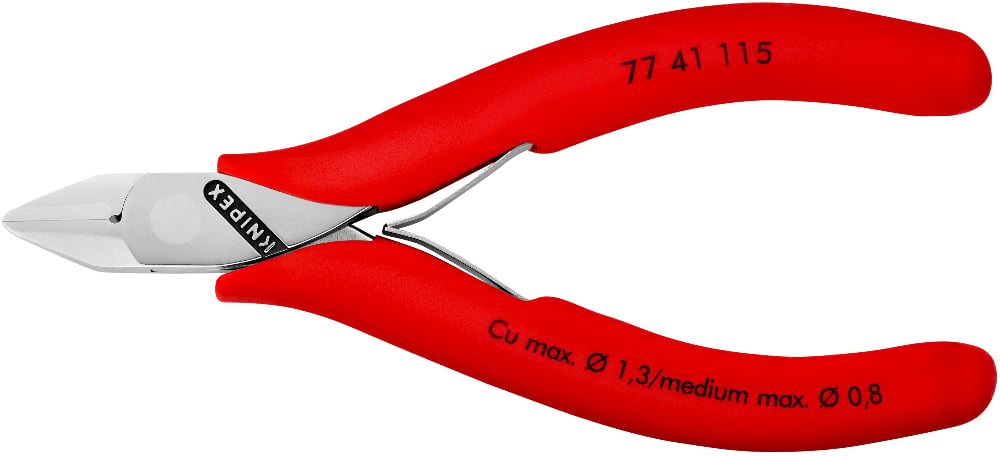 KNIPEX Electronics Diagonal Cutting Pliers, 115mm