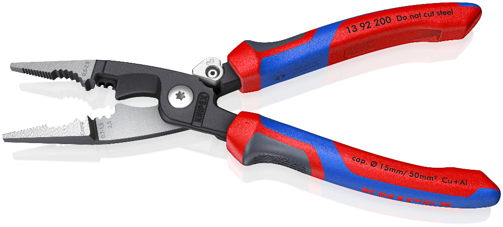 KNIPEX 6-in-1 Electrical Installation Pliers 200mm