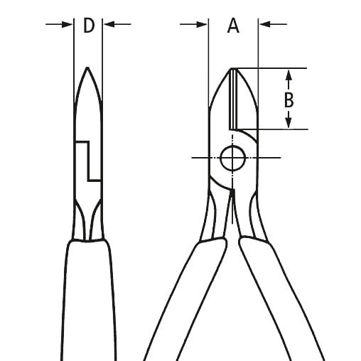 KNIPEX Precision Electronics Diagonal Cutting Pliers, 120mm