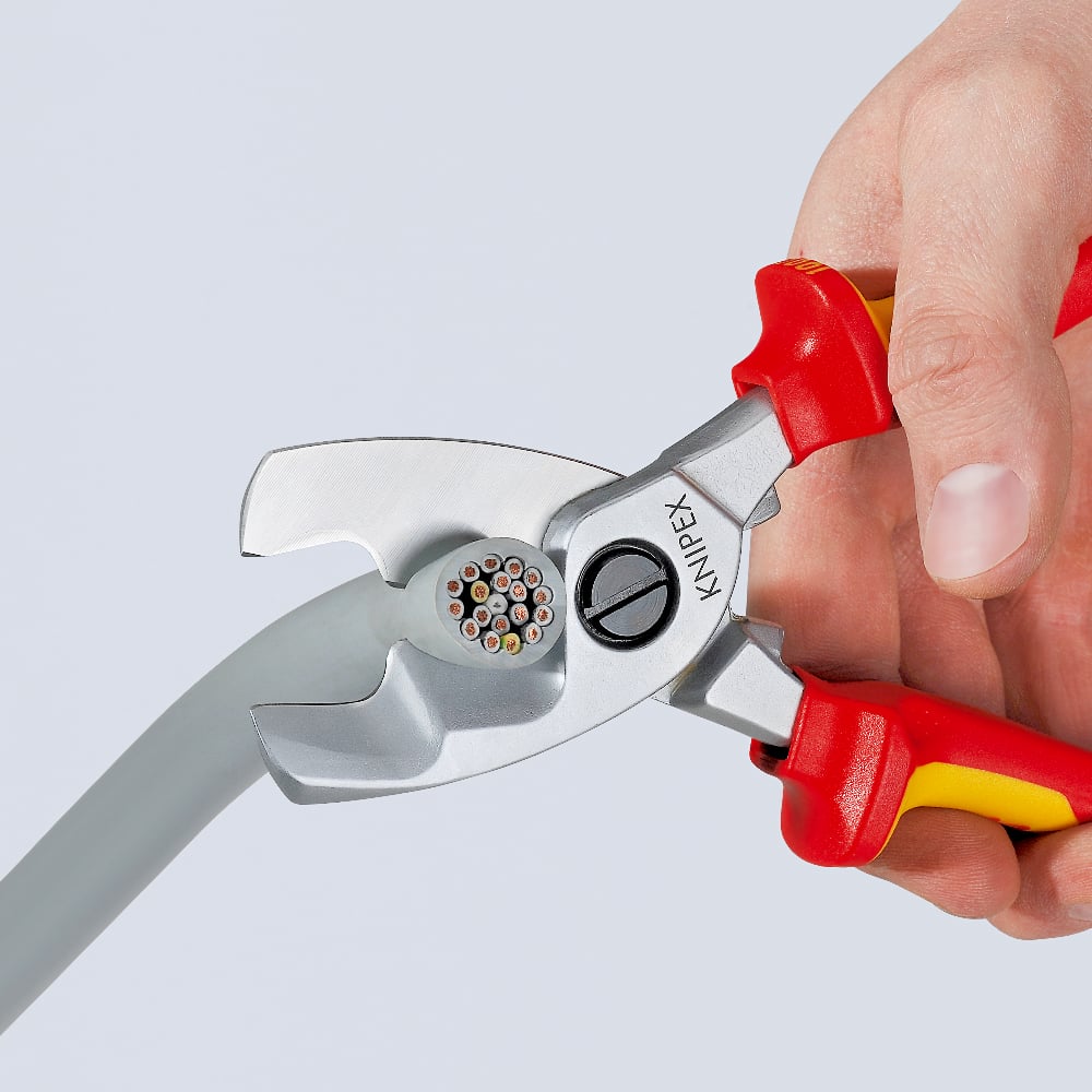 KNIPEX Cable Shears With Twin Cutting Edge 200mm 1000V VDE