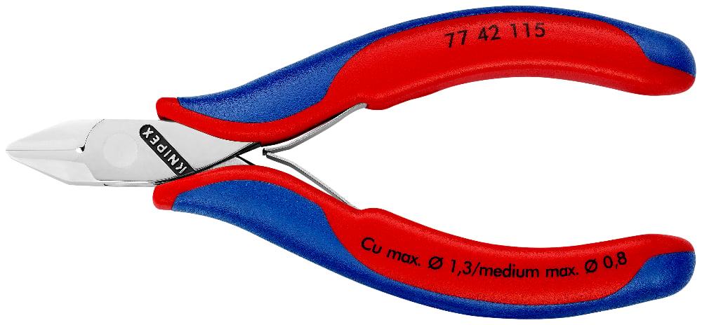 KNIPEX Pliers Diag Cut 115mm Point Head Cush
