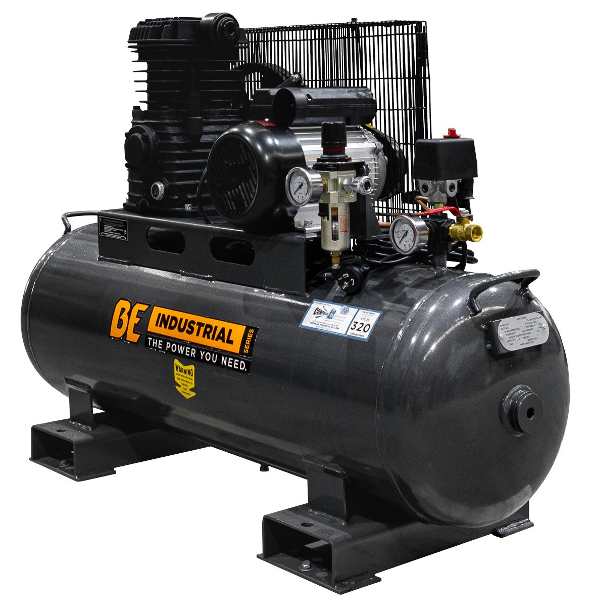 BE 110L Air Compressor - 3.5hp, Belt Drive | E11035