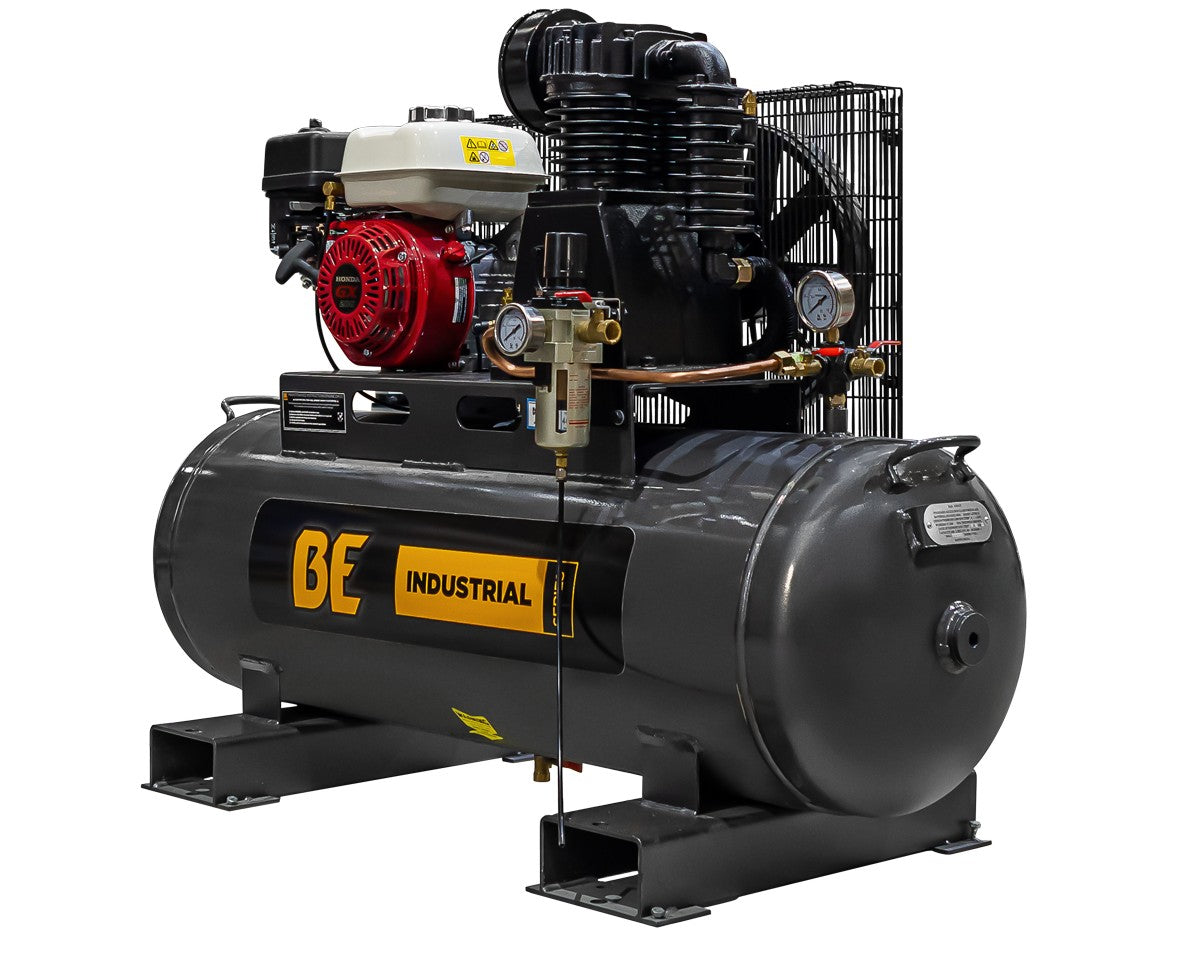 BE 160L Air Compressor - 6.5hp Petrol, Belt Drive | P16065-H