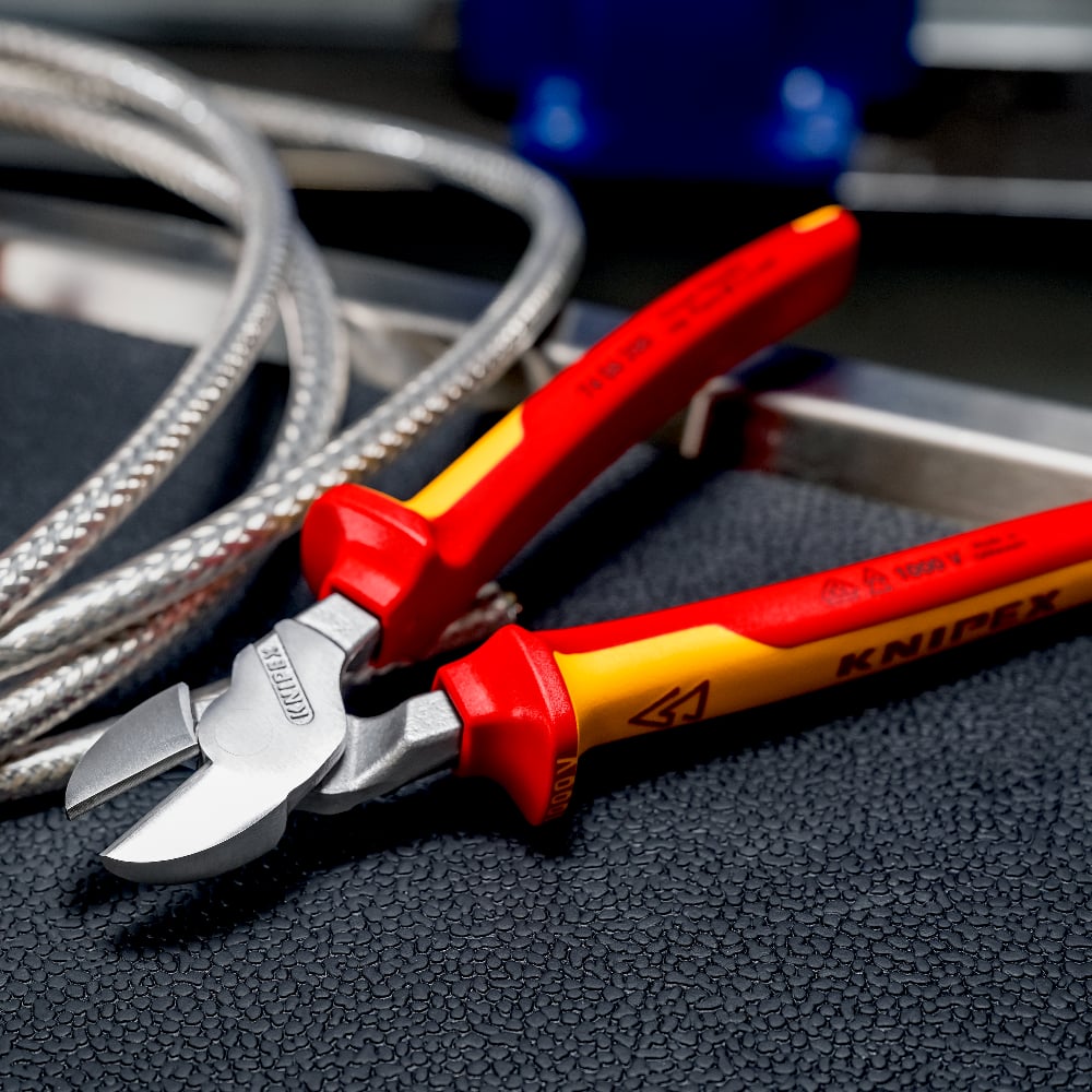 KNIPEX High Leverage Diagonal Cutters 200mm 1000V VDE