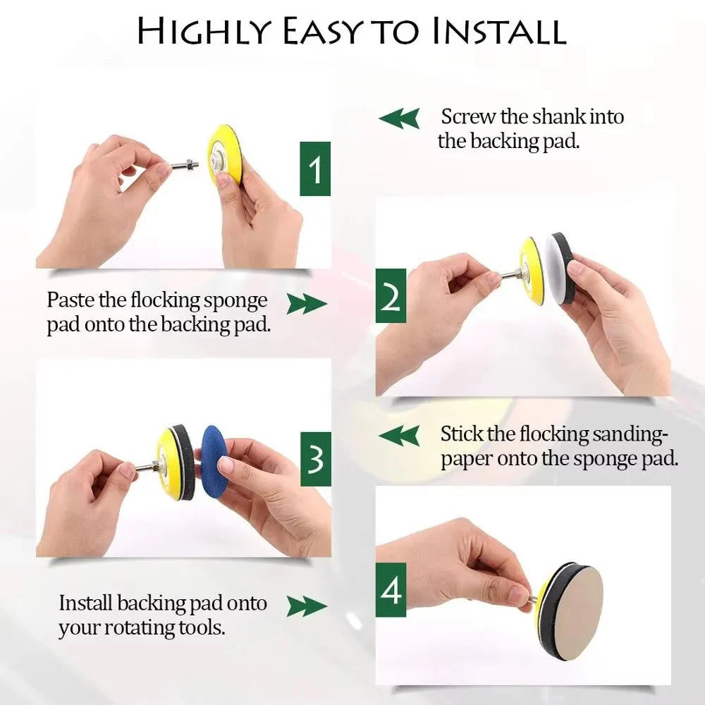 50PC 3In (75mm) Wet & Dry Sanding Disc