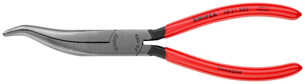 KNIPEX Mechanics Long Nose Pliers 200mm Wavy