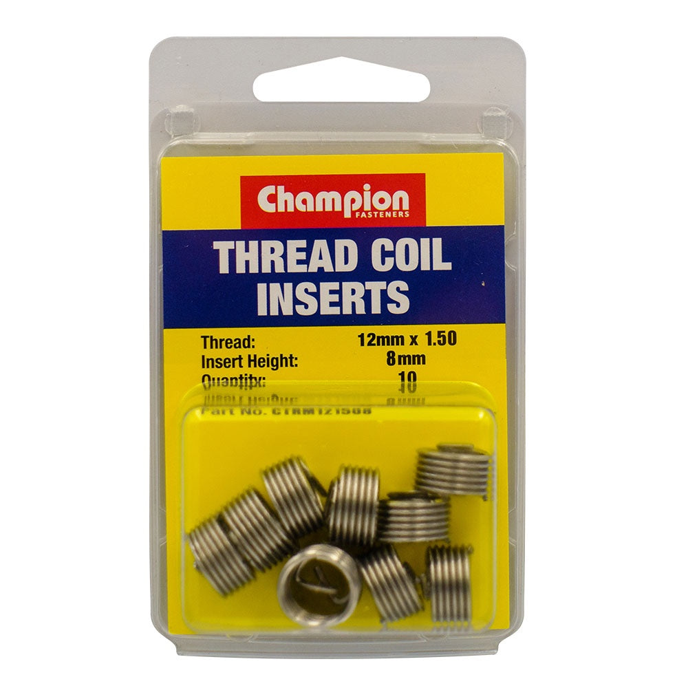Champion Thread Insert Refills M12 x 1.50 x 8mm -10pk