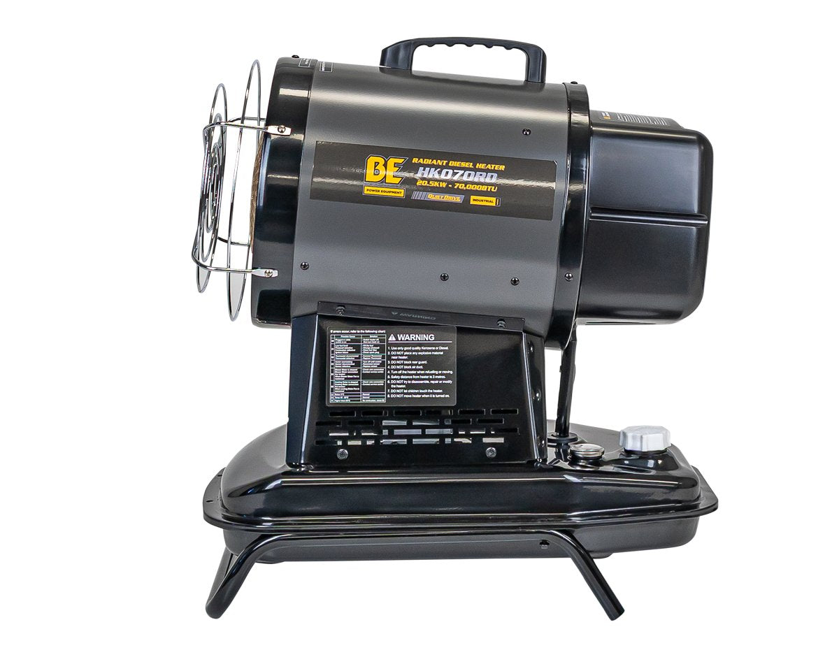 BE 20.5kW Diesel Radiant Heater - 70,000 BTU, Thermostat | HK070RD