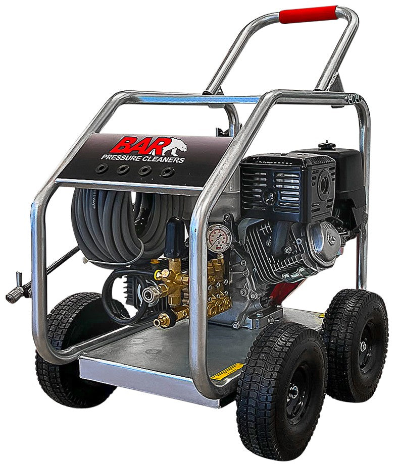 BE 4,000 PSI Petrol Pressure Washer - Honda GX390, Comet Pump, Roll Frame | BAR4013C-HJ