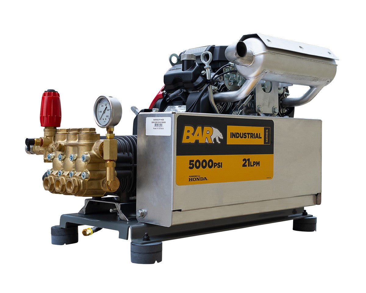 BE 5,000 PSI Petrol Pressure Washer - Honda GX690, Interpump | BAR5027P-HEB