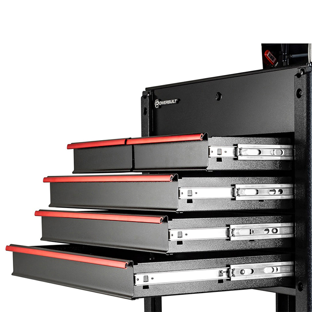 Powerbuilt 5 Drawer Rolling Tool Box Service Cart
