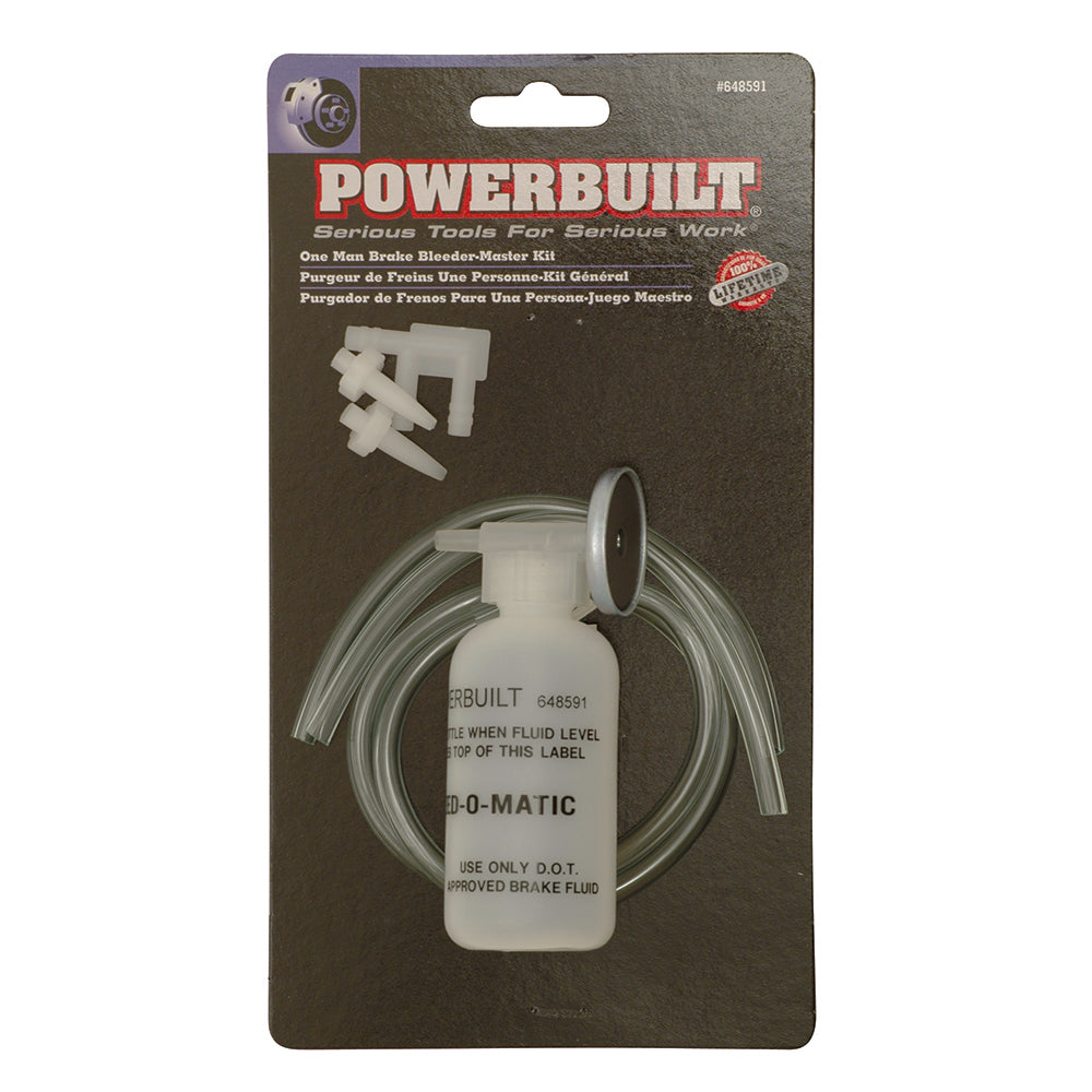 Powerbuilt One Person Brake Bleeder Master Kit