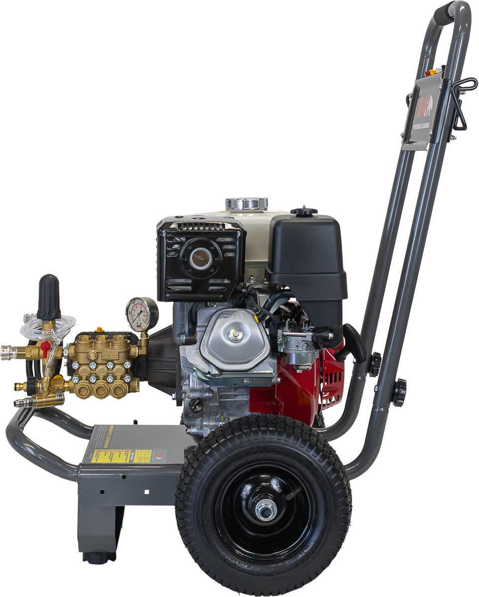 BE 4,000 PSI Petrol Pressure Washer - Honda GX390, Comet Pump, Trolley Frame, Deluxe | BAR4013C-HD