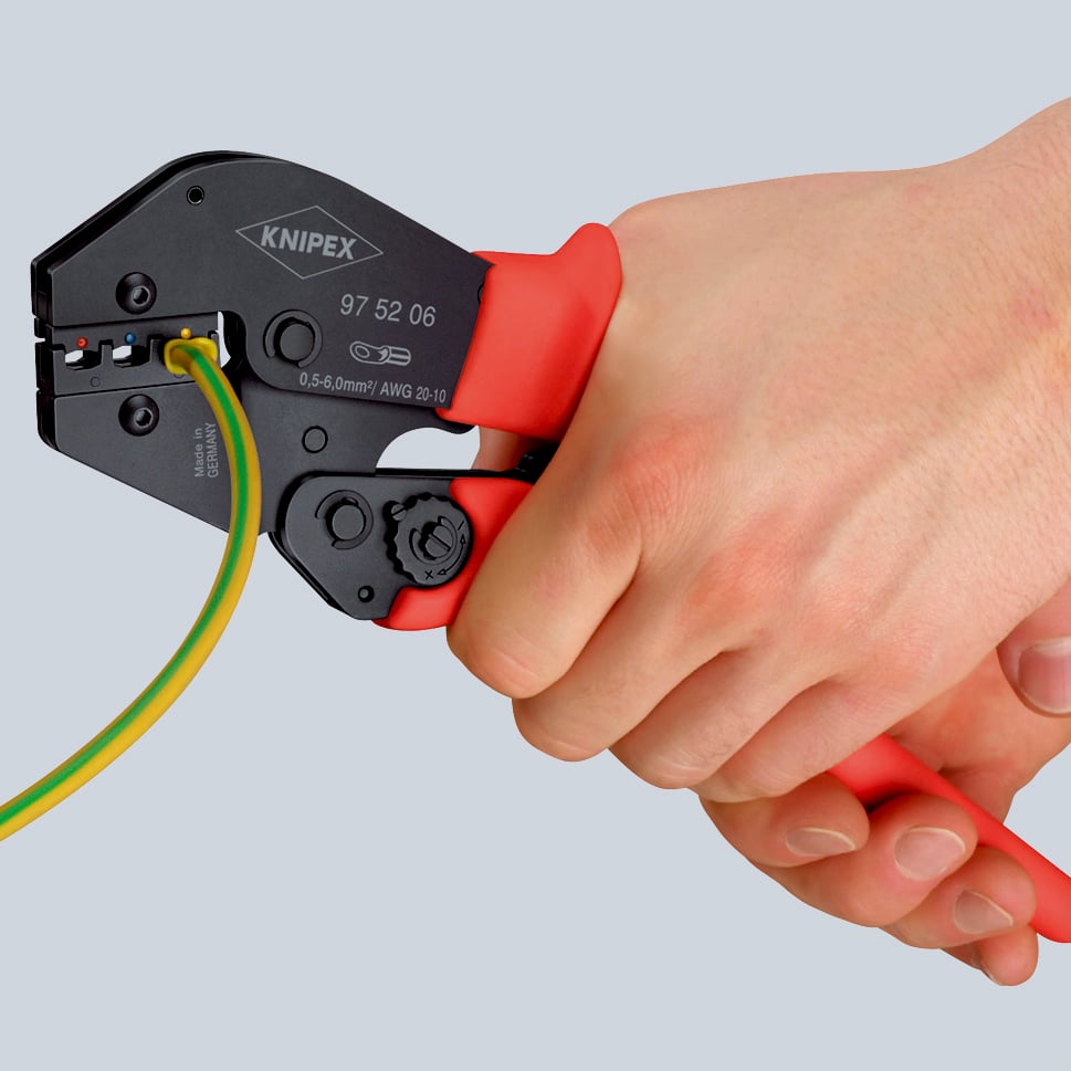 KNIPEX Ratcheting Crimping Pliers 250mm for Insulated Terminals & Connectors