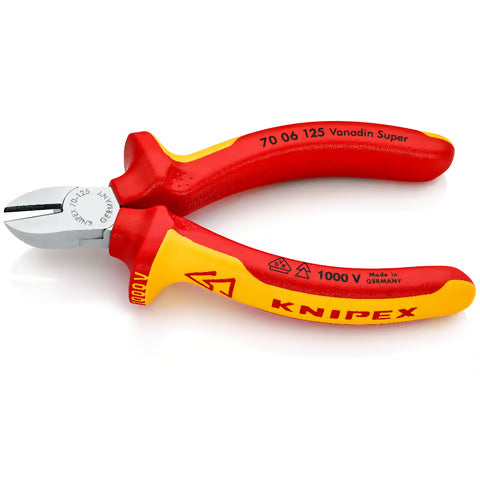 KNIPEX Diagonal Cutting Pliers (VDE), 125mm