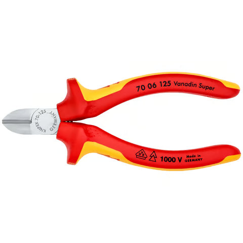 KNIPEX Diagonal Cutting Pliers (VDE), 125mm