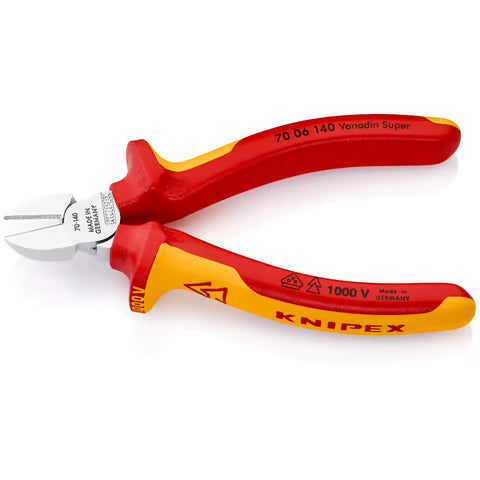 KNIPEX Diagonal Cutting Pliers (VDE), 140mm