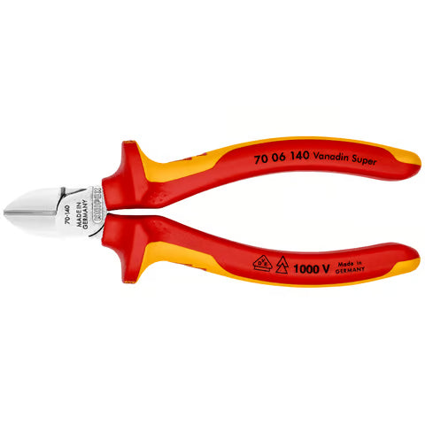 KNIPEX Diagonal Cutting Pliers (VDE), 140mm