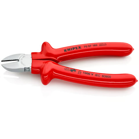 KNIPEX Diagonal Cutting Pliers (VDE), 180mm