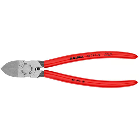 KNIPEX Pliers Diagonal Cut, Plastic Grip, 180mm
