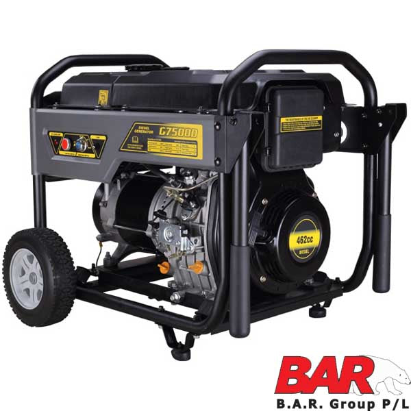 BE 5,500W Diesel Generator - 415v | G7500D-LER2
