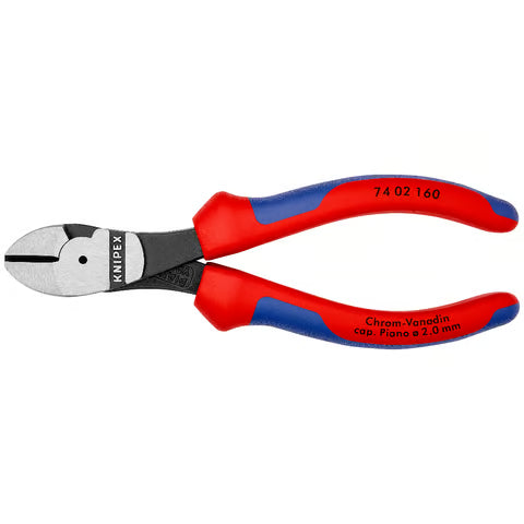 KNIPEX High Leverage Diagonal Cutting Pliers, 160mm