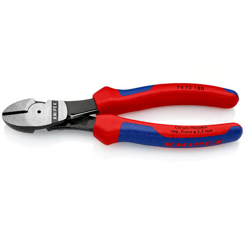 KNIPEX High Leverage Diagonal Cutting Pliers, 180mm