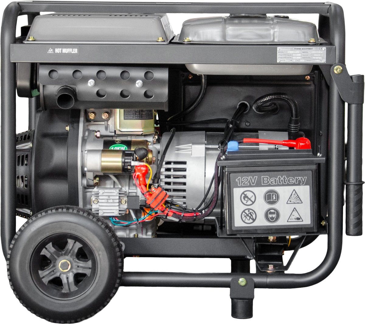 BE 7.9kVA Diesel Generator - 3-Phase Single Phase Open Frame with RCD | G7900D-ILET3