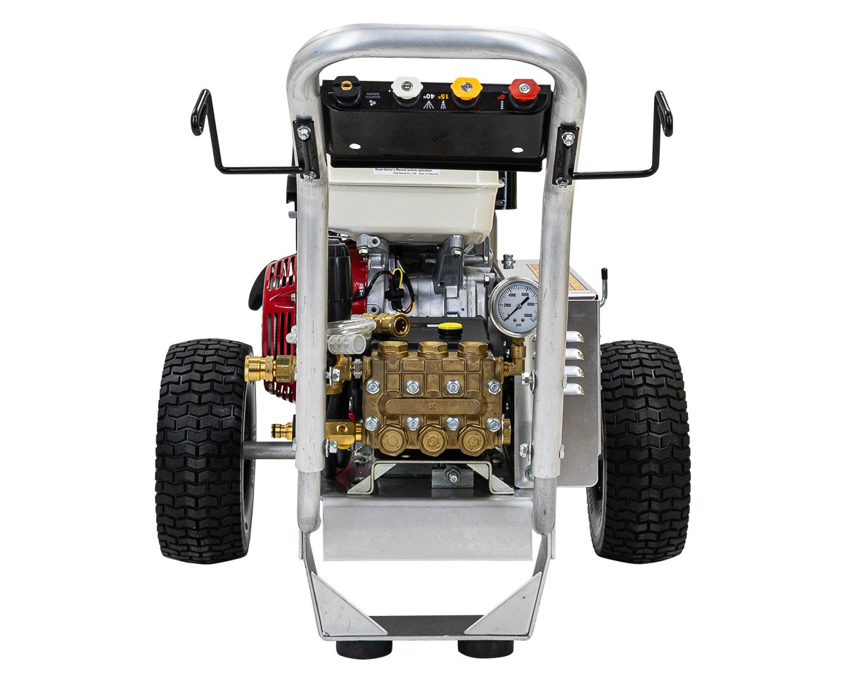BE 4,000 PSI Petrol Pressure Washer - Honda GX390, Interpump, Trolley Frame | BAR4013PI-H