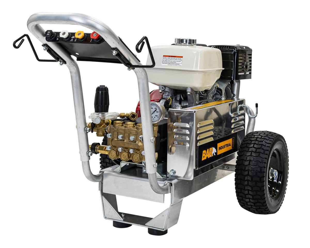 BE 4,000 PSI Petrol Pressure Washer - Honda GX390, Interpump, Trolley Frame | BAR4013PI-H