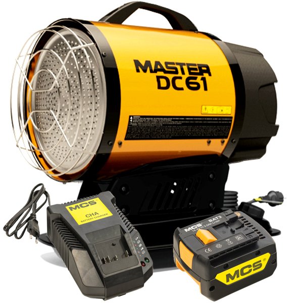 Master 17kW Diesel Radiant Heater - 58,000 BTU, Li-Ion | DC61