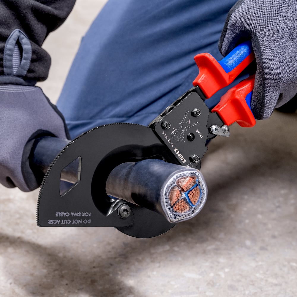 KNIPEX Ratcheting Cable Cutter for SWA Cable, 315mm