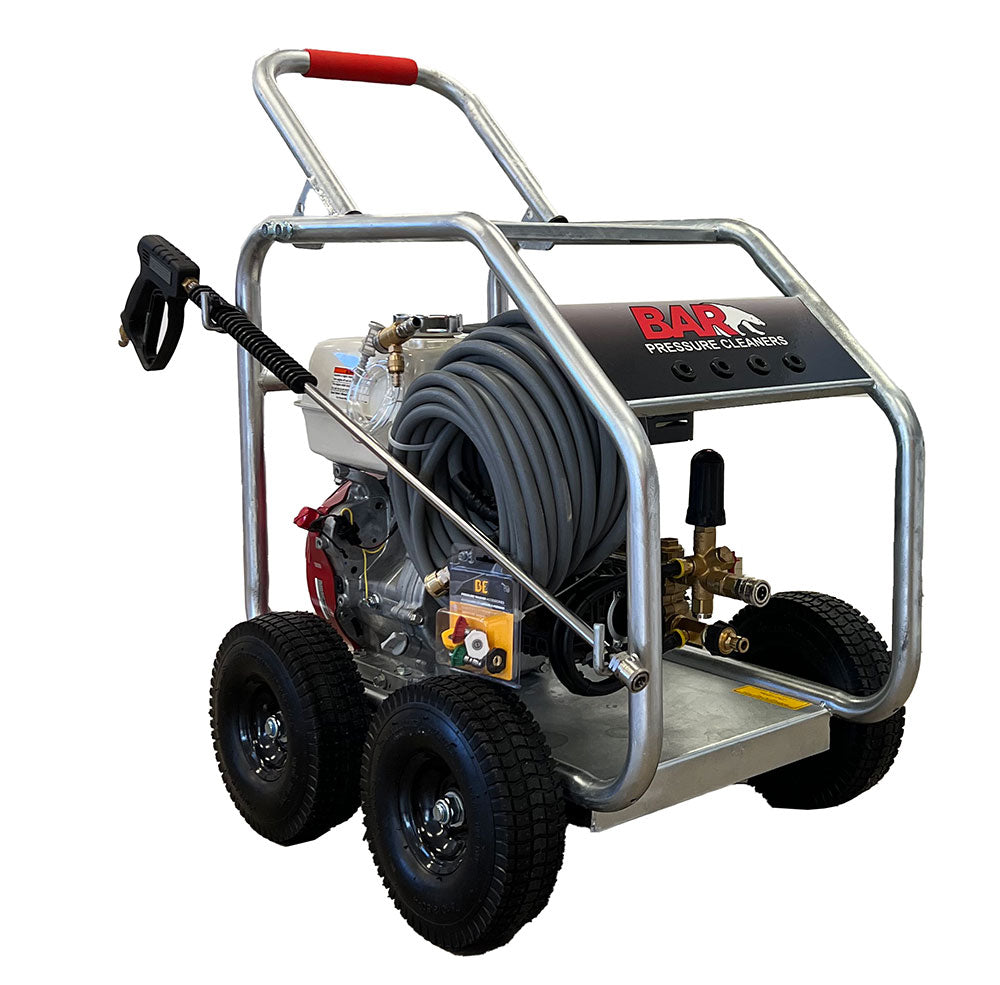 BE 4,000 PSI Petrol Pressure Washer - Honda GX390, Comet Pump, Roll Frame | BAR4013C-HJ