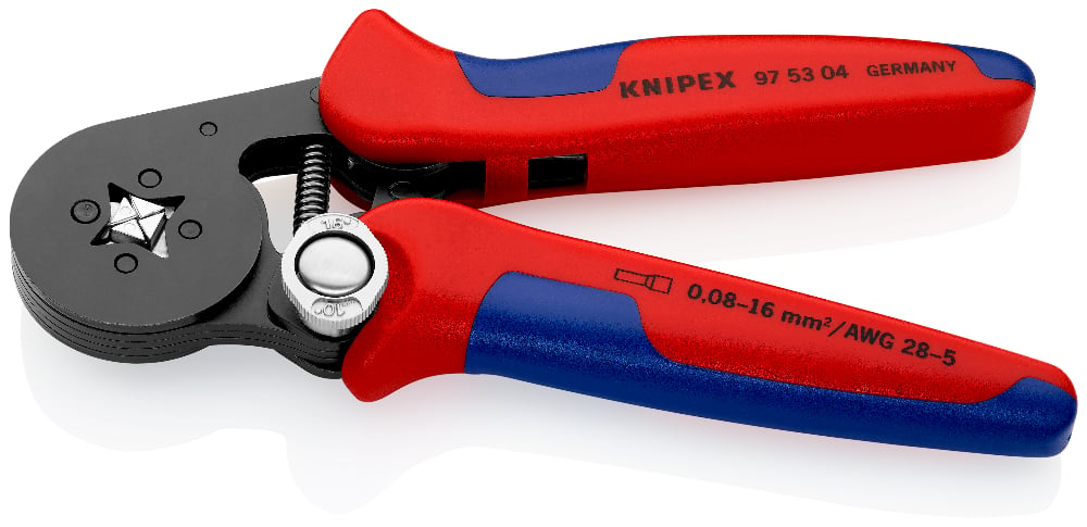 KNIPEX Self-Adjusting Crimping Pliers for Wire Ferrules Square Crimp