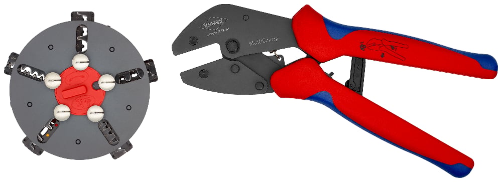 KNIPEX MultiCrimp Crimping Pliers 250mm With Changer Magazine