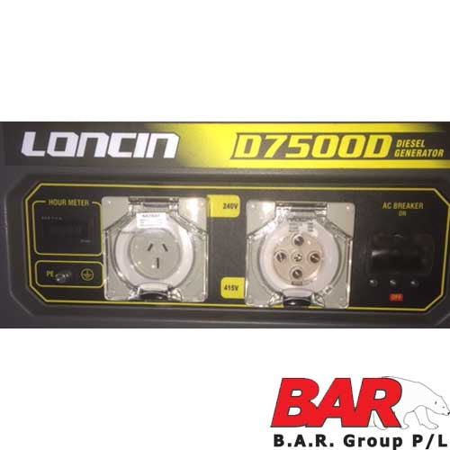 BE 5,500W Diesel Generator - 415v | G7500D-LER2