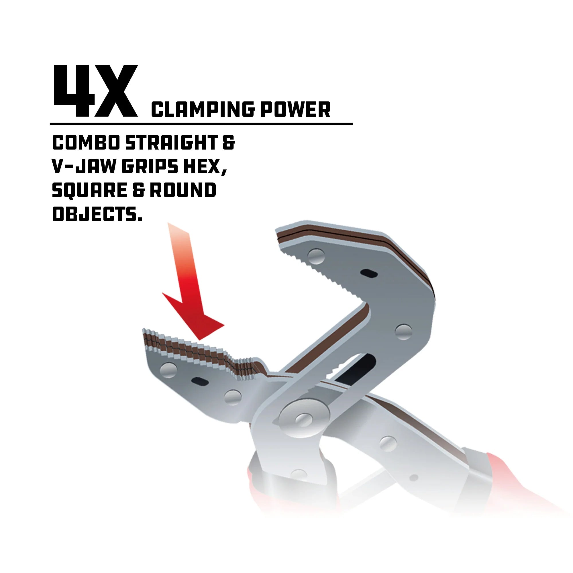 Powerbuilt Self-Adjusting Power Grip Pliers 255mm